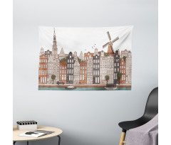 Netherlands Historic Art Wide Tapestry