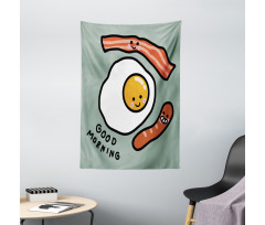 Morning Egg Sausages Tapestry