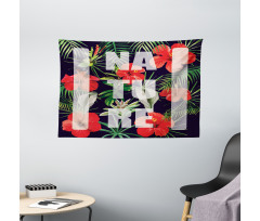 Exotic Fragrance Hibiscus Wide Tapestry
