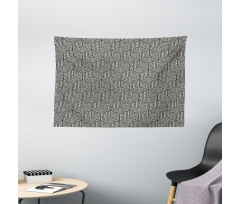 Cubic Forms Abstract Art Wide Tapestry