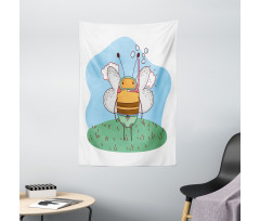 Character with Snorkel Tapestry