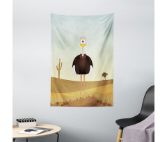 Front Portrait Desert Area Tapestry