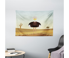 Front Portrait Desert Area Wide Tapestry