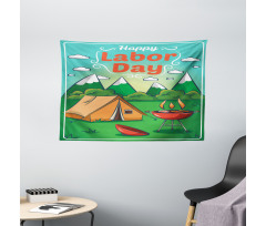 Mountainous Landscape Wide Tapestry