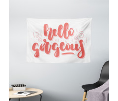 Typography Wide Tapestry