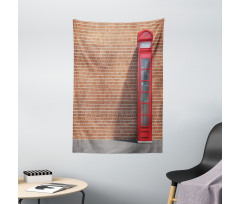 Telephone Kiosk Bricks Tapestry