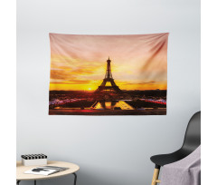 Sun View Old Paris Wide Tapestry