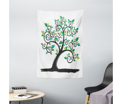 Abstract Minimalist Nature Tapestry