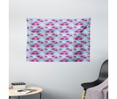 Spring Chrysanthemums Wide Tapestry