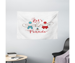 Sweetest Offer Buddies Wide Tapestry