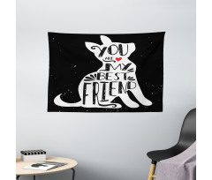 Puppy Lover Buddy Wide Tapestry