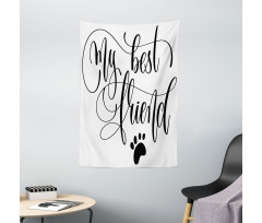 Positive Paws Words Tapestry