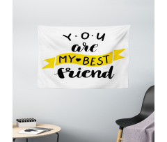 Buddy Motivation Art Wide Tapestry