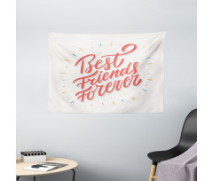 Colorful Buddies Art Wide Tapestry