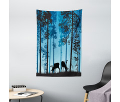 Wild Animal Elk Forest Tapestry