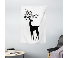 Abstract Reindeer Leaf Tapestry