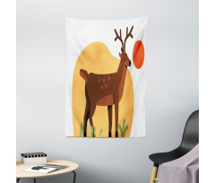 Smiling Antler Meadow Tapestry