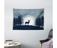 Mystic Wild Animal Wide Tapestry