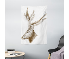 Wild Animal Engraving Tapestry