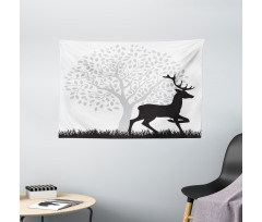 Gracious Wild Animal Wide Tapestry