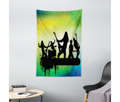 Energetic Rock Band Tapestry