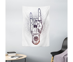 Tattooed Hand Raised Tapestry