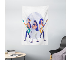 Band Playing Guitars Tapestry