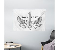 Rock Festival Design Wide Tapestry