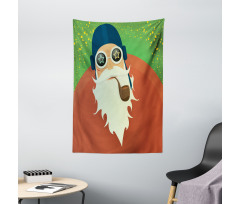 Funky Santa with Pipe Tapestry