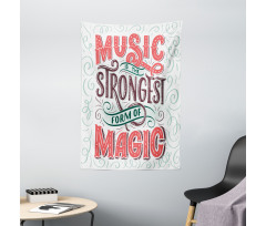 Retro Calligraphy Tapestry