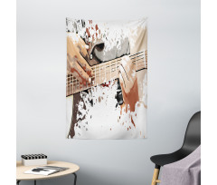 Man Playing Guitar Tapestry