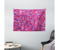 Spring Florets Flowers Wide Tapestry