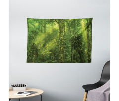 Sun Beams Tropic Forest Wide Tapestry
