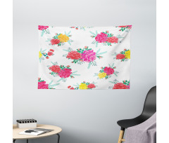 Spring Love Art Wide Tapestry