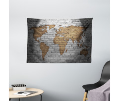 Countries Continents Wide Tapestry