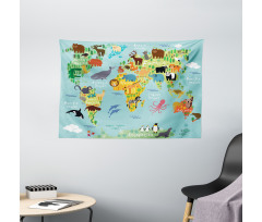 Animal Map of the World Wide Tapestry