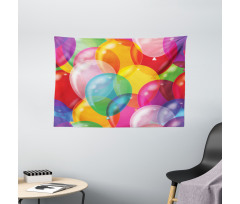 Balloons Fun Wide Tapestry