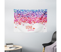 Hearts Love Springtime Wide Tapestry
