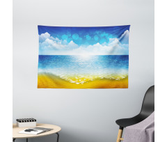 Sea Horizon Coast Wide Tapestry