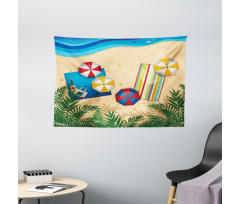 Tranquil Coast Fun Wide Tapestry