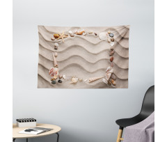 Seashell Square Frame Wide Tapestry