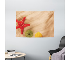 Exotic Caribbean Beach Wide Tapestry