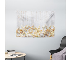 Sea Shells on Timber Wide Tapestry