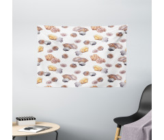 Mediterranean Seashore Wide Tapestry