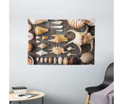 Countryside Beach Shell Wide Tapestry