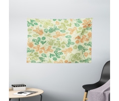 Floral St Patrick's Day Art Wide Tapestry