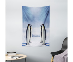 Penguins in Antarctica Tapestry