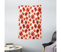 Poppies Garden Floral Tapestry