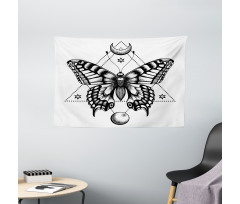 Mystical Butterfly Wide Tapestry