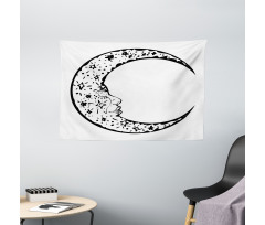 Modern Crescent Wide Tapestry